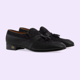  Giày Nam Gucci Loafer With Tassel 'Black Leather' ‎ 
