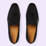  Giày Nam Gucci Loafer With Tassel 'Black Leather' ‎ 