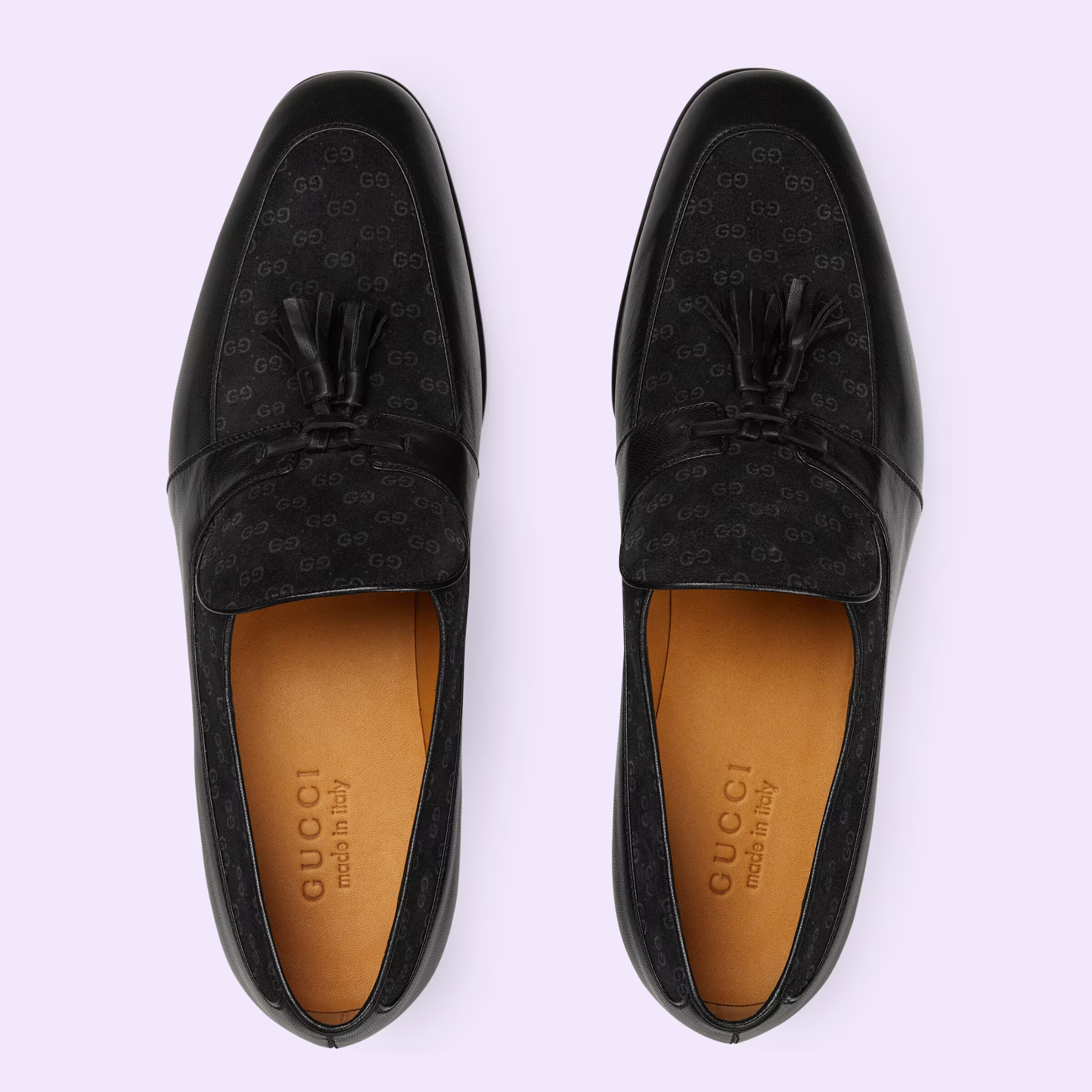  Giày Nam Gucci Loafer With Tassel 'Black Leather' ‎ 