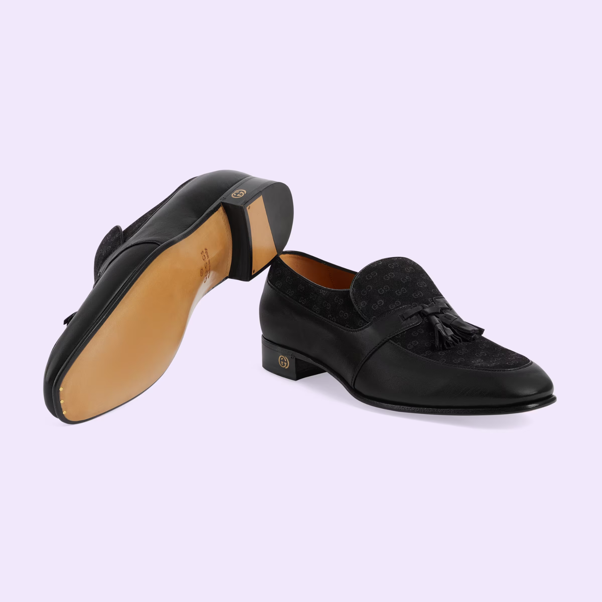  Giày Nam Gucci Loafer With Tassel 'Black Leather' ‎ 