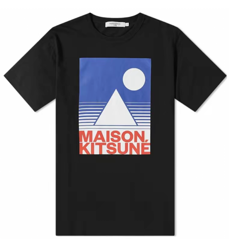  Áo Maison Kitsune Anthony Burrill 'Black' 