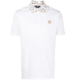  Áo Nam Versace Greca Polo Shirt 'White' 