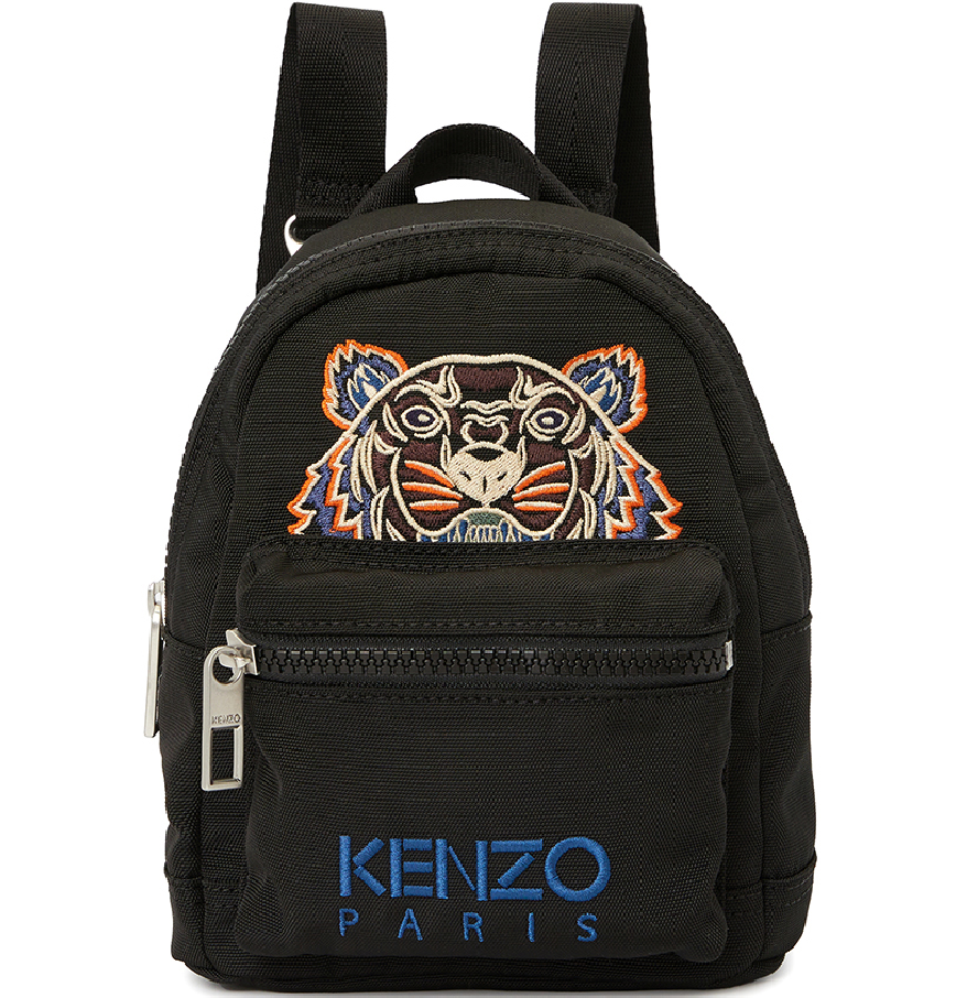  Balo Nữ Kenzo Tiger Mini Backpack 'Black' 