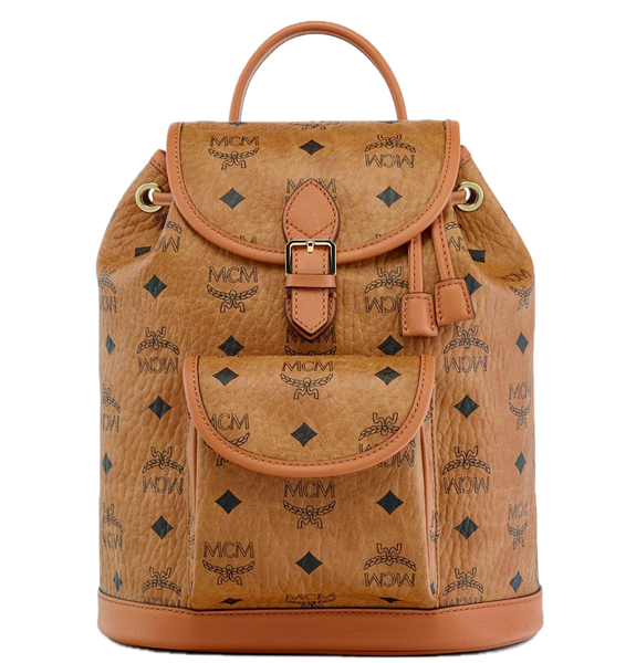  Balo Nữ MCM Aren Drawstring Backpack 'Cognac' 