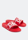  Dép Nam Dolce & Gabbana Rubber Slides 'Red' 