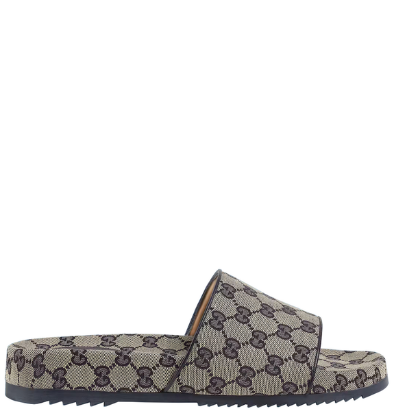  Dép Nam Gucci GG Slide Sandal 'Beige Blue' 