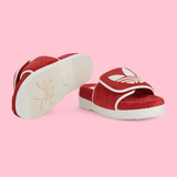  Dép Nam Gucci x Adidas GG Platform 'Red' 