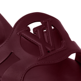  Dép Nữ Louis Vuitton LV Isola Flat Mules 'Bordeaux' 