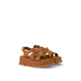  Dép Nữ Louis Vuitton Maya Flatform Sandals 'Cognac' 