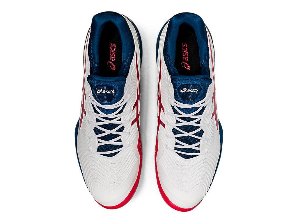  Giày Asics Court FF 2 Novak 'White Mako Blue' 