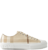  Giày Nam Burberry Check Cotton Sneakers 'Soft Fawn' 