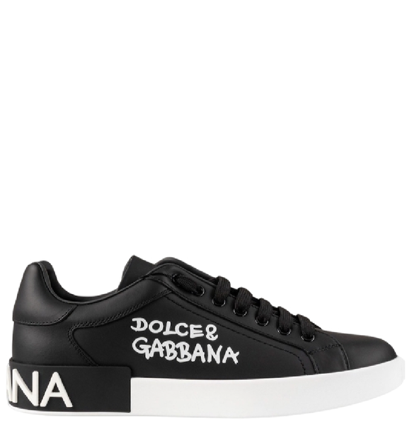  Giày Nam Dolce & Gabbana Logo Printed 'Black' 