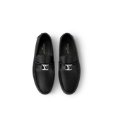  Giày Nam Louis Vuitton Hockenheim Moccasins 'Black' 
