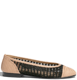 Giày Nữ Chanel Ballet Flats Raffia 'Black' 