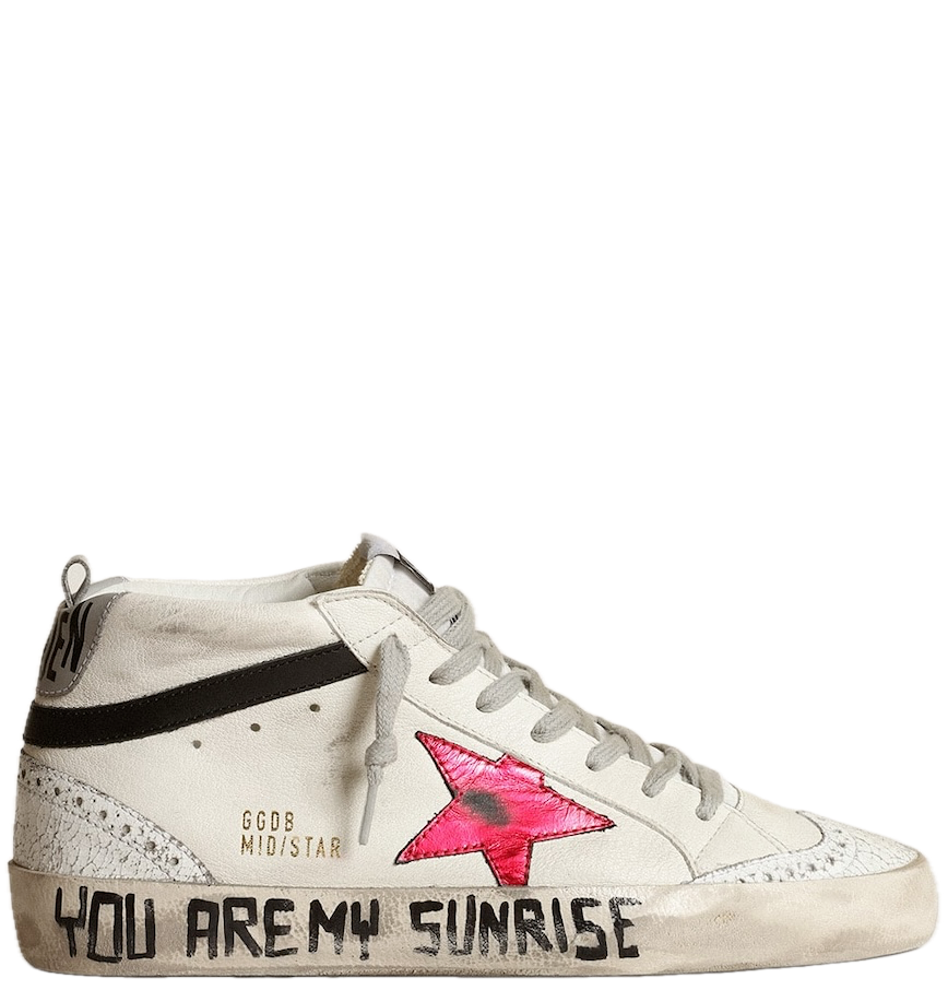 white golden goose mid star