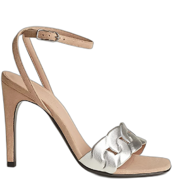  Giày Nữ Hermes Gala 105 Sandal 'Gris Argenté' 