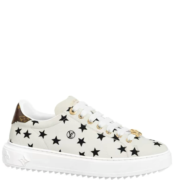  Giày Nữ Louis Vuitton Time Out Trainers 'Black White' 