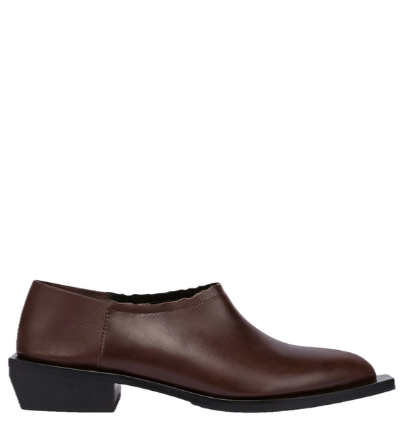  Giày Nữ Moschino Cuban Heel Shootie 'Brown' 