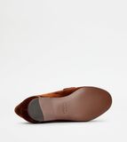  Giày Nữ Tod's Loafers In Velvet 'Brown' 