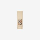  Khăn Burberry Check Label Cashmere Scarf 'Nutmeg' 