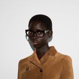  Kính Gucci Cat-eye Optical Frame 'Brown' 