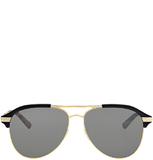  Kính Nam Gucci Aviator Sunglasses 'Grey Silver' 