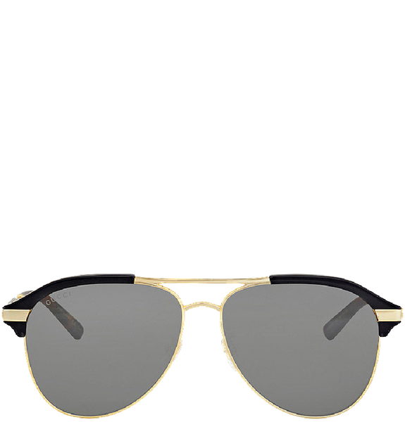  Kính Nam Gucci Aviator Sunglasses 'Grey Silver' 