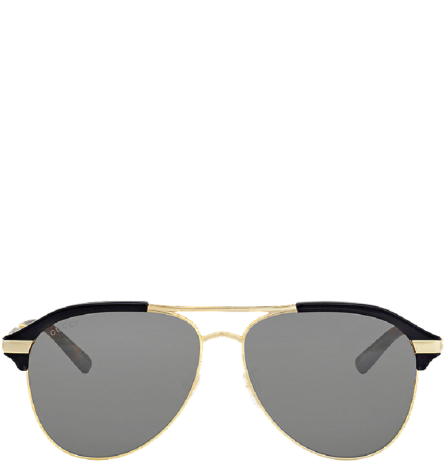  Kính Nam Gucci Aviator Sunglasses 'Grey Silver' 