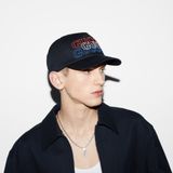  Mũ Gucci Baseball Hat Embroidery 'Black' 