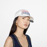  Mũ Gucci Baseball Hat Embroidery 'White' 