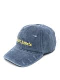  Mũ Palm Angels Ripped Logo Cap 'Navy' 