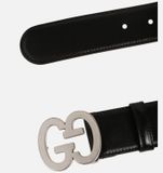  Thắt Lưng Nam Gucci Leather Belt 'Black' 