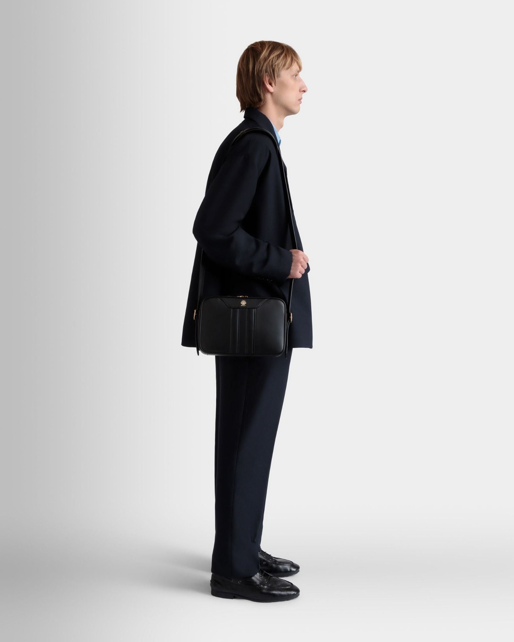  Túi Bally Beckett Crossbody Bag In Leather 'Black' 