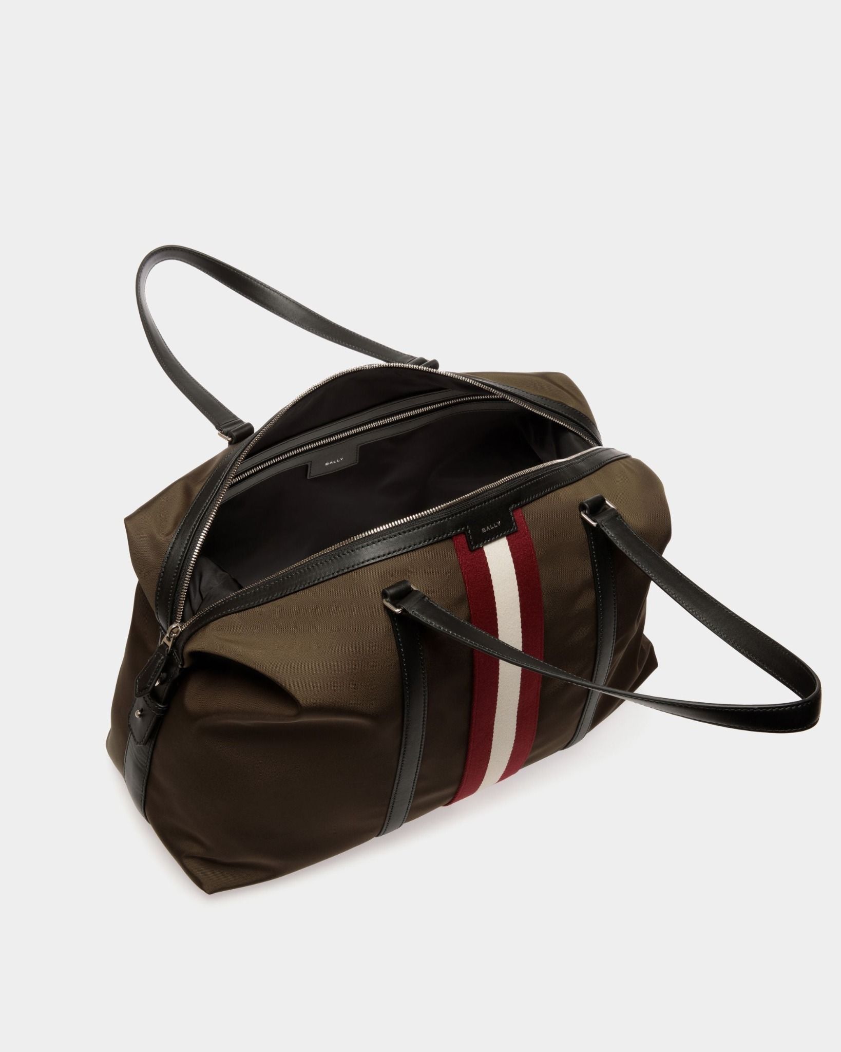  Túi Bally Code Weekender In Nylon 'Military Green' 