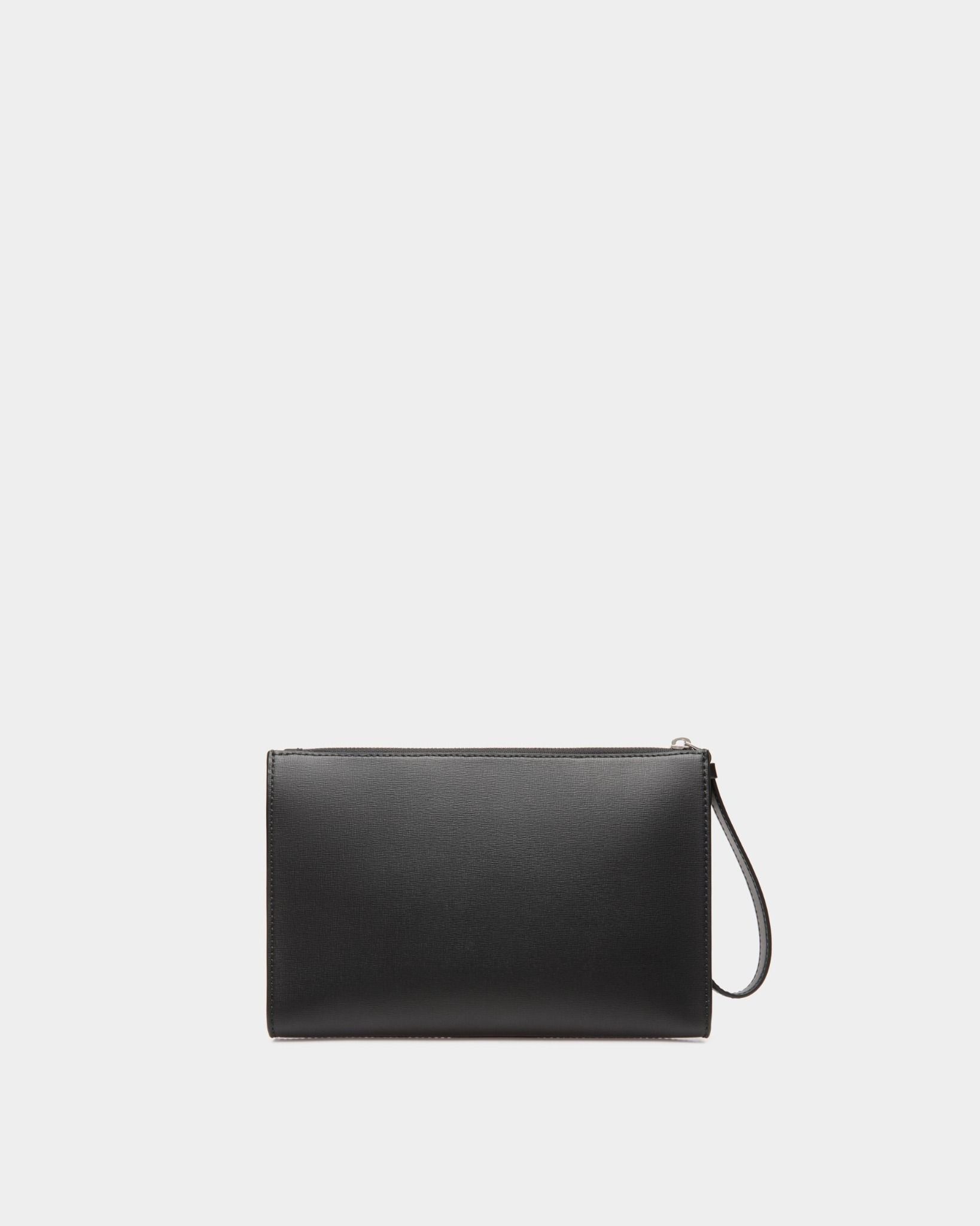  Túi Bally Mythos Pouch In Recycled Leather 'Black' 