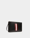  Túi Bally Mythos Pouch In Recycled Leather 'Black' 