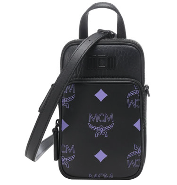  Túi MCM Splash Vertical Crossbody Bag 'Black' 
