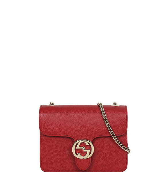  Túi Nữ Gucci GG Chain Shoulder 'Red' 