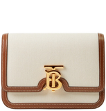  Túi Nữ Burberry Two-tone Canvas Mini Leather 'Beige' 