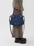  Túi Nữ Chloe Small Marcie Bag 'Deep Denim' 