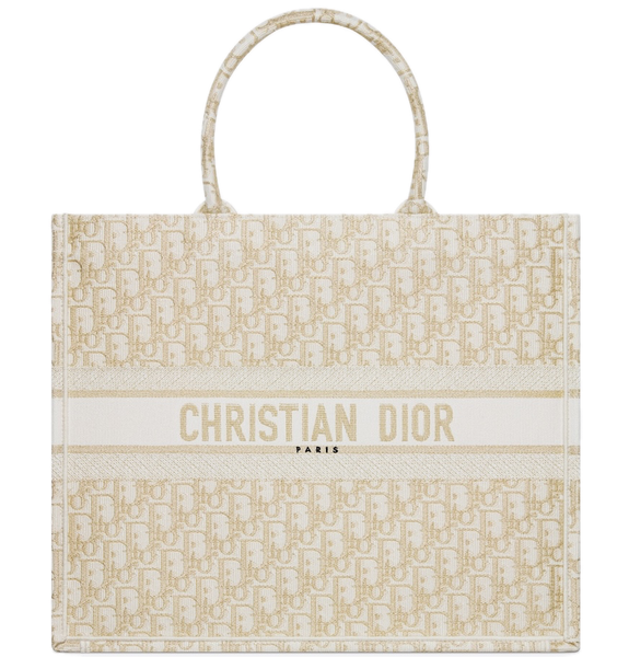  Túi Nữ Dior Large Book Tote 'White Gold-tone' 
