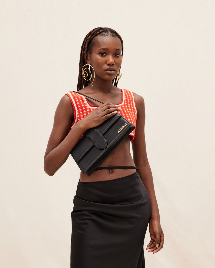  Túi Nữ Jacquemus Le Bambino Long 'Black' 