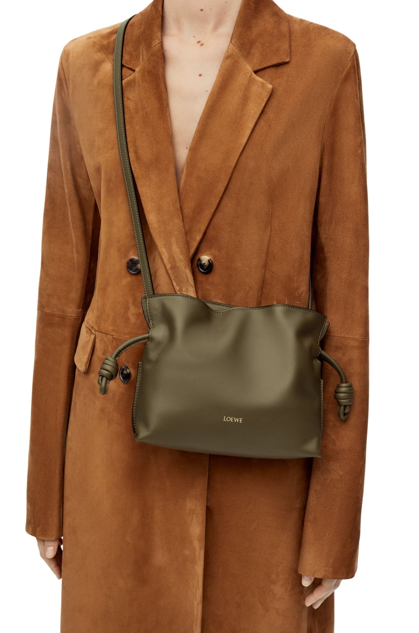  Túi Nữ Loewe Mini Flamenco Clutch 'Khaki Green' 