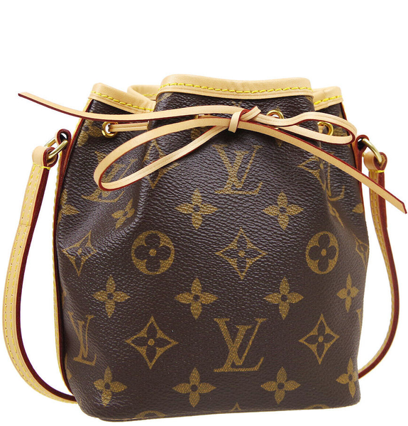  Túi Nữ Louis Vuitton Nano Noe Monogram Canvas 'Brown' 