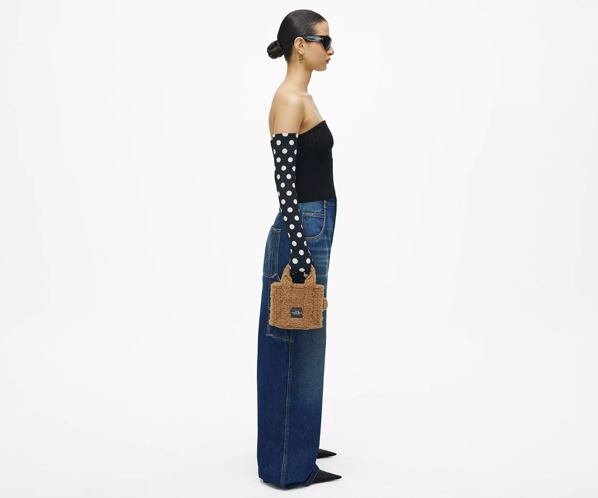  Túi Nữ Marc Jacobs Teddy Mini Tote Bag 'Camel' 