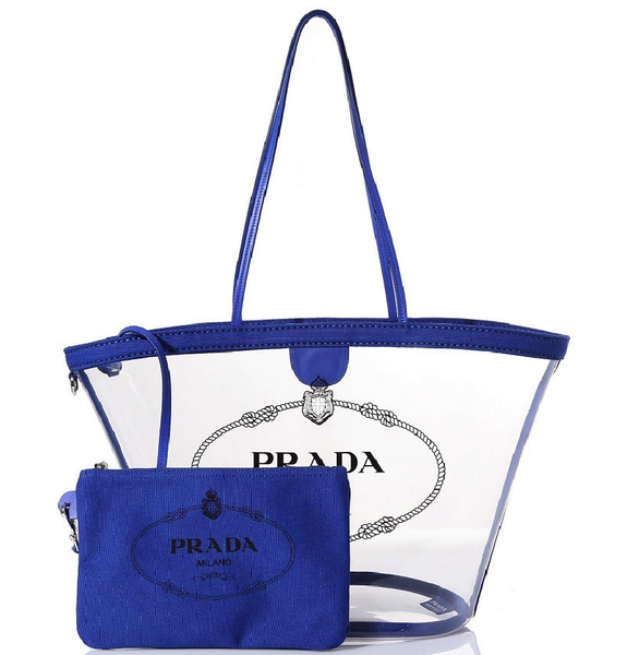  Túi Nữ Prada Bag Shopper Bag 'Blue White' 