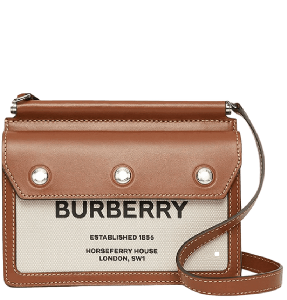  Túi Nữ Burberry Mini Horseferry Print Leather 'Brown' 