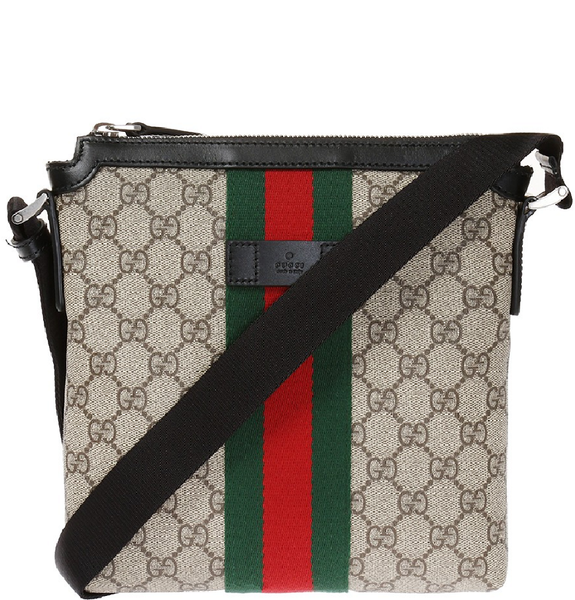  Túi Nam Gucci GG Supreme Web Messenger Bag 'Beige' 