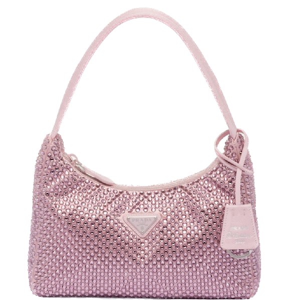  Túi Nữ Prada Satin Mini-Bag 'Pink' 
