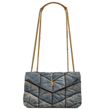  Túi Nữ Saint Laurent Puffer Toy 'Rodeo Blue' 